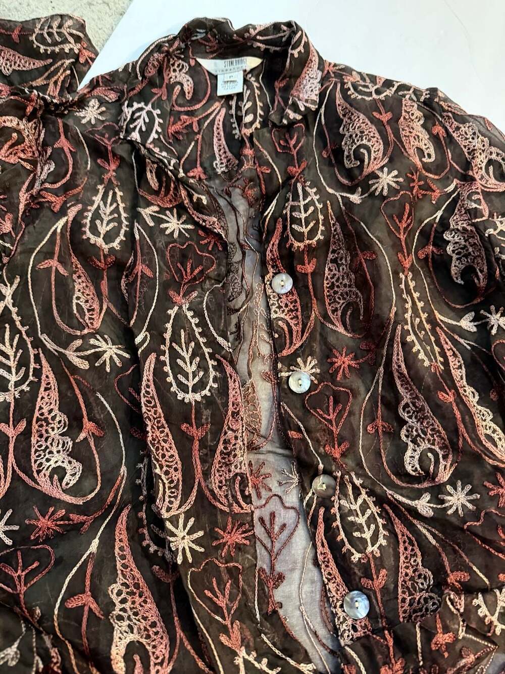 Blouse 100% silk , Vintage